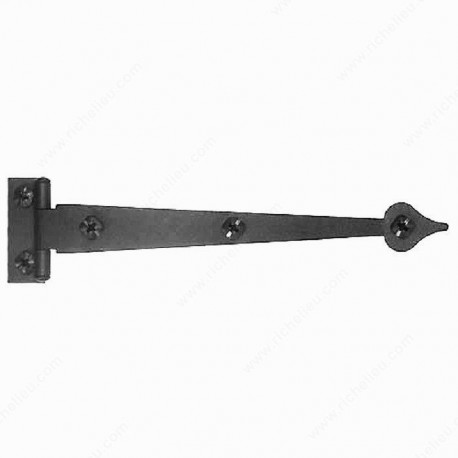 Richelieu BP092 Decorative Rustic Hinge in Forged Iron
