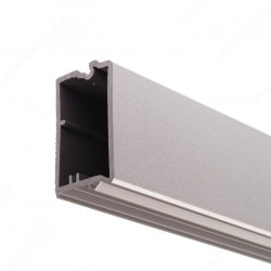 Richelieu 593210 Metallic Handle Profile for Lock Installation, Aluminum Finish
