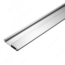Richelieu 78060170 Non-Locking Metallic Handle Profile, Stainless Steel Finish