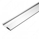 Richelieu 592610 Non-Locking Metallic Handle Profile, Aluminum Finish