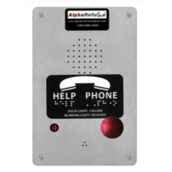 Alpha Communication RCB2100SRM Refuge Call Box with Mushroom Button(AlphaRefuge 2100 Series)