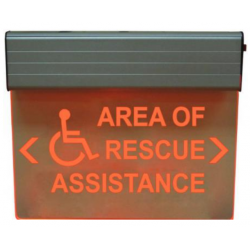 Alpha Communication RSN7090 Series Lighted Area of Rescue Sign- 120 V