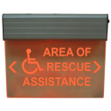 Alpha Communication RSN7090 Series Lighted Area of Rescue Sign- 120 V