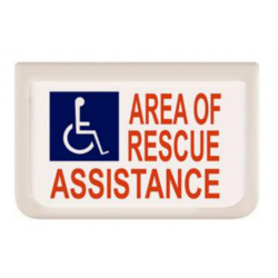 Alpha Communication SN Series Area of Rescue Assistance Sign- Incandescent