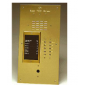 Alpha Communication VI404 VIP Series Polished Brass Lobby Panel- Flush