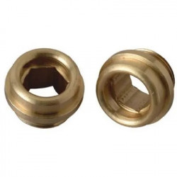 Brass Craft SC0908X Faucet Seat, Central Brass, Lead-Free Brass, 1/2-In. x 24 Thread, 2-Pk.