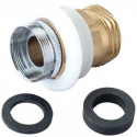 Brass Craft SF0078X Faucet Adaptor, Female, Chrome-Plated Brass & White Plastic, 55/64-In. x 27