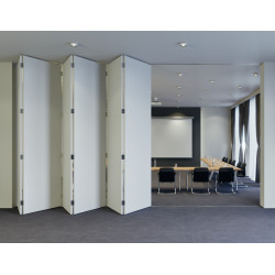 Hafele 943.55.005 Folding Wall Fitting, Slido W-Fold32 100T, Set for Access Door for Systems w/o Bottom Track