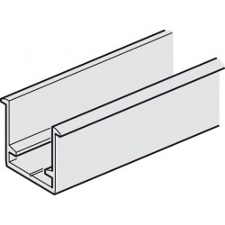 Hafele 943.55. Lower Guide Channel for Slido Fold 100T Folding Wall, Pre-Drilled