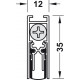 Hafele 950.05.193 Retractable Door Seal, Doppeldicht M-12/35, Athmer, Length - 958 mm