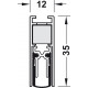 Hafele 950.05.384 Retractable Door Seal, Schall-Ex Slide & Lock M-12 WS, Athmer