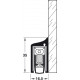Hafele 950.10. Retractable Door Seal, KG-S, Planet