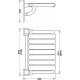 Hafele 980.20.0 Folding Shower Seat, Hewi 801 Series, Width - 555 mm