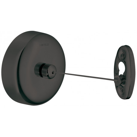 Hafele 980.60.953 Clothes Line, Stainless Steel, Graphite Black, PVD Coated