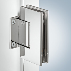 Hafele 981.53.152 Shower Door Hinge, Straight, Aquasys, 90 x 55 mm