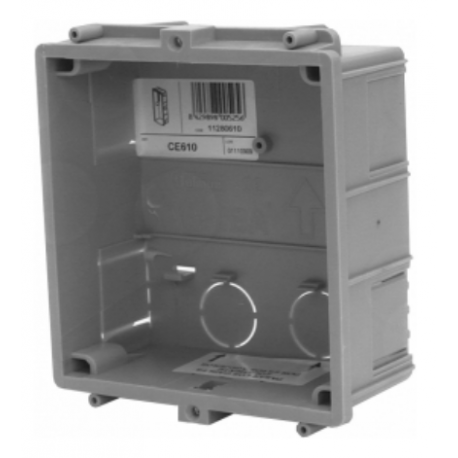 Alpha Communication CE610 GB2 Flush Back Box, 1-Module