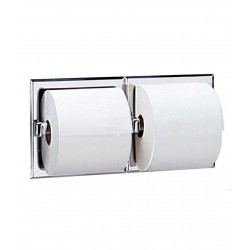 Bobrick 697 Toilet Tissue Dispenser, 2 Rolls, Mounting Clamp