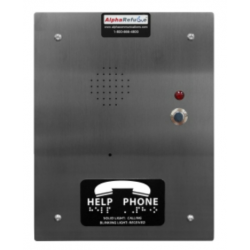 Alpha Communication RCB2500SF Stainless Steel IP Refuge Call Box for AlphaRefuge