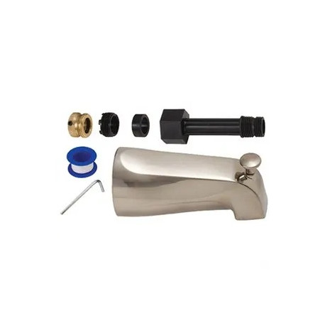 Brass Craft Service Parts 249-934 Diverter Tub Spout, Universal, Satin Nickel Finish, 5-1/8-In.