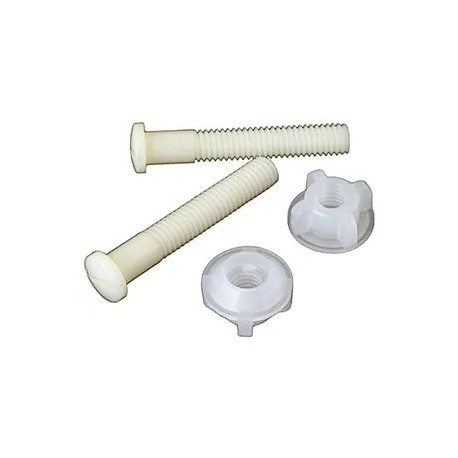 Brass Craft Service Parts 250-693 Plastic Toilet Seat Hinge Bolt, White, 2.5-In.