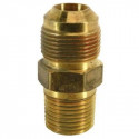 Brass Craft MAU2-10-8 K5 Adapter, Brass, Male, 5/8 x 15/16-16 x 1/2 In.