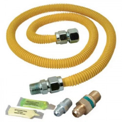 Brass Craft Service Parts PSC1106 L Safety+PLUS Advantage Gas Dryer Installation Kit