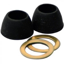 Brass Craft 709-501 Water Supply Tube Cone Washer & Rings, 1/2 ID x 23/32-In. OD, 2-Pk.