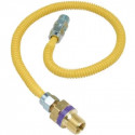 Brass Craft CSSL47R- Gas Connector, 1/2 x 3/8 x 3/8 Male/Female/Male