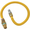 Brass Craft CSSD44R- Gas Connector, Coated Stainless Steel, 3/8-In. I.D., 1/2-In. O.D.