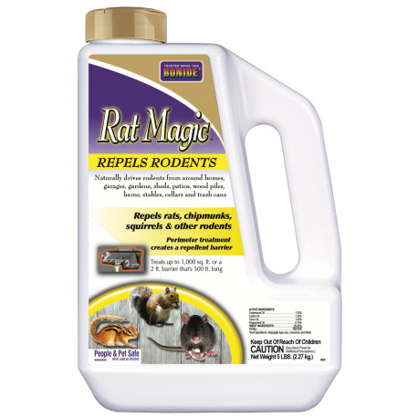 Bonide Products Inc 8634 Rat Magic, Rodent Repellent, Granules, 5 Lbs.