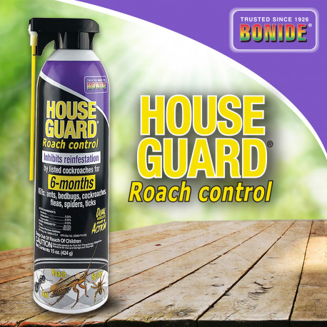 Bonide Products Inc 404 House Guard, Roach Control, Kills Roaches & More, Ready-to-Use, Aerosol Spray, 15 oz.