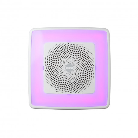 Broan NuTone SPK110RGBL ChromaComfort Bathroom Exhaust Fan with Sensonic Bluetooth Speaker and LED Light