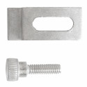 Hampton-Wright Products V832CS Panel Clips w/ Knurled Screws, Aluminum Grey, 8/Pk