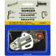 Johnson Hardware 2338PPK2 Universal Sliding Door Hanger Set, 3/4" Wheel x 3/8" Offset