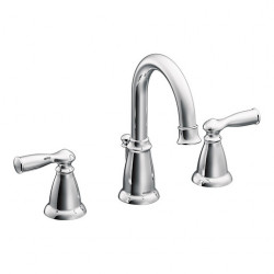 Moen Inc WS84924 Banbury, Two-Handle High Arc Widespread Bathroom Faucet, Chrome