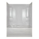 Delta Faucet Co 39240 Peerless Vantage Bathtub Wall Surround Set, Glue-Up, White, 5-Pc.