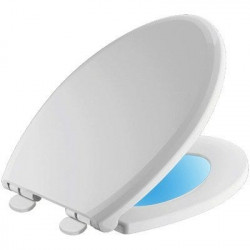 Delta Faucet Co 813902-N-WH Elongated Slow-Close / Quick-Release Nightlight Seat In White