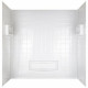 Delta Faucet Co 39094-HD Distinction Bathtub Wall Surround Set, White, 3-Pc.