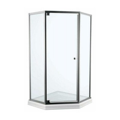 Delta Faucet Co B99912-3838-PC Neo Angle Hinged Shower Door, Framed, Chrome, 26 x 67.5-In.