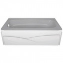 Delta Faucet Co B10311-6032 Laurel Skirted Bathtub, Bright White Gloss, Acrylic, 59.87 x 32 x 18-In.