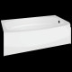 Delta Faucet Co 40114 Classic 400 Curved Bathtub, Bright White, 60 x 30-In.
