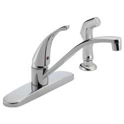 Delta Faucet Co P188500LF Kitchen Faucet With Side Spray, Single-Lever, Chrome