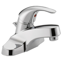 Delta Faucet Co P188620LF Bathroom Faucet, Chrome/Plastic Pop-Up, Single Handle