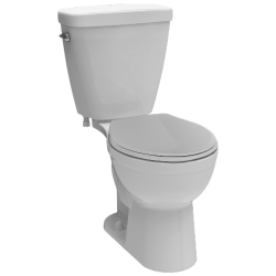 Delta Faucet Co C41101-WH Prelude Toilet Kit, Low-Flow, Round-Front, White Vitreous China, 2-Pc.