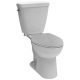 Delta Faucet Co C43101-WH Prelude Toilet, Low-Flow, Elongated-Front, White Vitreous China, 2-Pc.