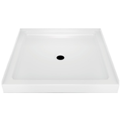 Delta Faucet Co 40054 Classic 400 Shower Base, High-Gloss White, 36 x 36-In.