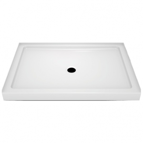 Delta Faucet Co 40074 Classic 400 Shower Base, White, 34 x 48-In.