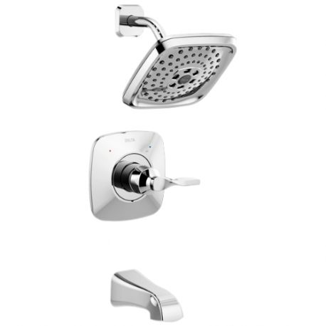 Delta Faucet Co 144766C-SP Sawyer Monitor 14 Series Tub & Shower Faucet with Showerhead, Brushed Nickel