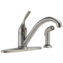 Delta Faucet Co 400-SS-DST Classic Series Kitchen Faucet With Side Spray, Stainless Steel