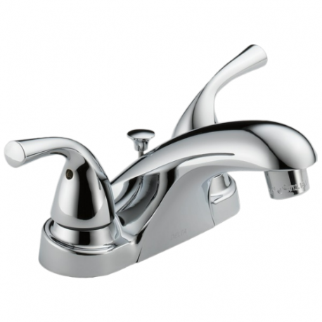 Delta Faucet Co B2515LF-PPU-ECO Foundations Centerset Lavatory Faucet, 2-Handle, Chrome
